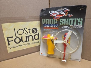 Prop Shots Vintage 1986 Pull String Launcher Elicottero Airfox NUOVO *VEDI FOTO  - Foto 1 di 11