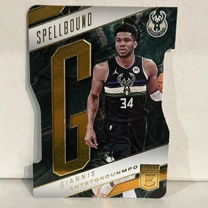 Giannis Antetokounmpo 2021-22 Panini Donruss Elite Spellbound #7 Orange Die-Cut - Bild 1 von 2