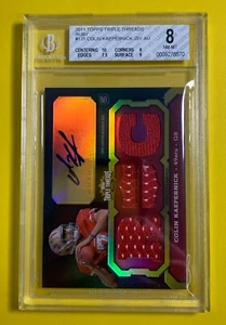 2011 Topps Triple Threads /10 Ruby #131 Colin Kaepernick Jersey Auto - BGS 8 - Picture 1 of 5