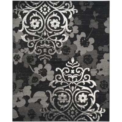 SAFAVIEH Adirondack Collection ADR114A Black / Silver Rug - Image 1 of 4