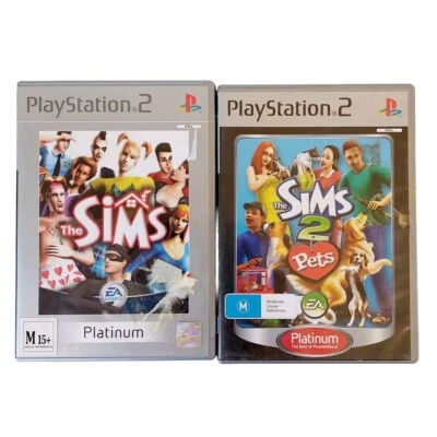 The Sims & The Sims 2: Pets PS2 Video Game Bundle ×2 | PAL - Image 1 of 4