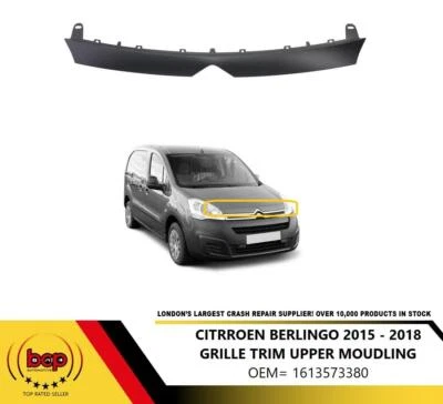 CITROEN BERLINGO 2015 - 2018 GRILLE TOP MOLDING TRIM TO BE PAITNED 1613573380 - Image 1 of 4