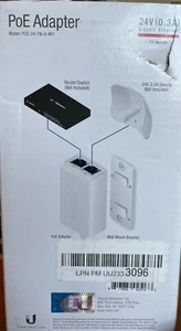 Ubiquiti POE-48-24W-G-WH Adapter Gigabit 0.75A - Picture 1 of 1