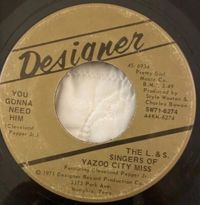 L. & S. SINGERS OF YAZOO CITY, MISS Rare '71 Gospel Funk & Soul DESIGNER 6934  Foto 1 de 2