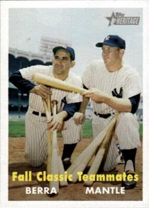 2007 Topps Heritage National Convention VIP #411 Mickey Mantle / Yogi Berra NYY - Picture 1 of 2