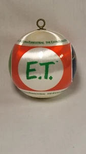Vintage ET Extra Terrestrial Satin Christmas Ornament Ball  1982 - Picture 1 of 8