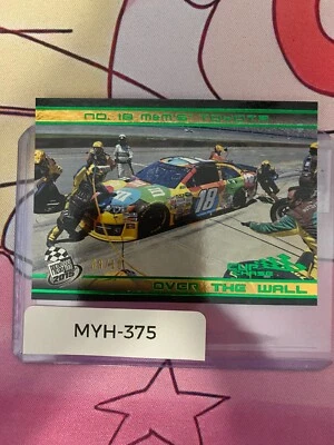 NO 18 M&MS TOYOTA 2015 PRESS PASS CUP CHASE #95 OVER THE WALL GREEN /10 - Image 1 of 2