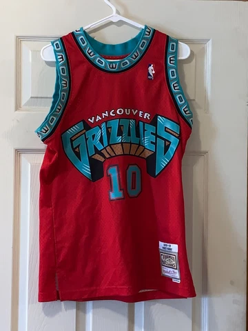 MITCHELL & NESS VANCOUVER GRIZZLIES #10 MIKE BIBBY 98/99 JERSEY SIZE M CHEST 21" Cover