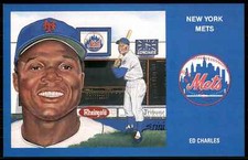 1969 Historic New York Mets Postcard Ed Charles #5