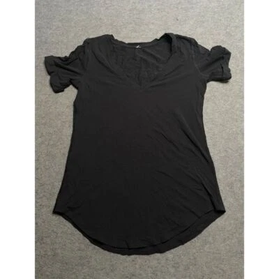 Camiseta Lululemon Negra Cita Motivacional Entrenamiento Atlético Top Foto 1 de 4