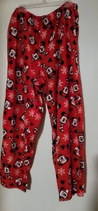 Unisex Red Pajama Mickey Mouse Pants Size 2XB (A30) - Picture 1 of 2