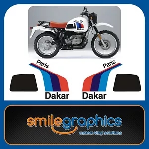 Adesivo grafico serbatoio BMW R80 GS Pd R100 Paris Dakar 1988 - Foto 1 di 1