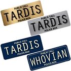 METAL Doctor Who Tardis Sign TV Posters Whovian Tin Aluminum Door Wall Art Dalek