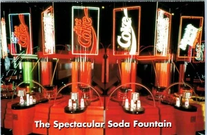Soda Fountain at the World of Coca-Cola Atlanta, Georgia, Postcard - Picture 1 of 2