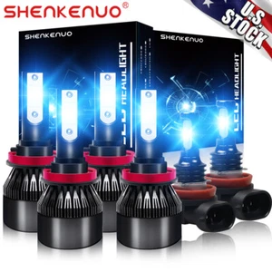 For Toyota Tacoma 2016-2022 6X LED Headlight High Low Fog Light Bulbs Kit 8000K - Picture 1 of 9