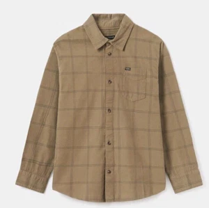 MAYORAL Nukutavake L/S Button Corduroy Plaid Shirt - Tan -NWT Boys 10 - Picture 1 of 2