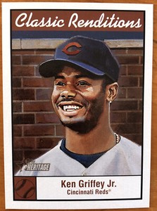 2001 Topps Heritage Classic Renditions #CR10 Ken Griffey Jr. CINCINNATI REDS