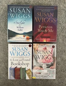 Lot of 4 Susan Wiggs Starlight Lake Between You Me Lost Sugar HC/DJ 3 1st Ed - Picture 1 of 5