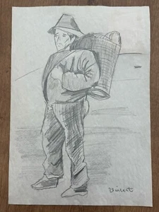Tableau papier technique mixte hollandais (fait main) Vincent van Gogh signé et estampillé - Photo 1/2