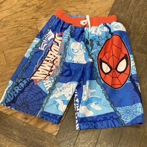 Marvel Spider-Man swim trunks Boys Kids Large 10-12 Swimsuit - Picture 1 of 5