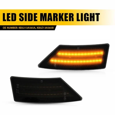 For 2019-2023 Ford Ranger Amber LED Front Side Marker Parking Lights Strip D - Image 1 of 4