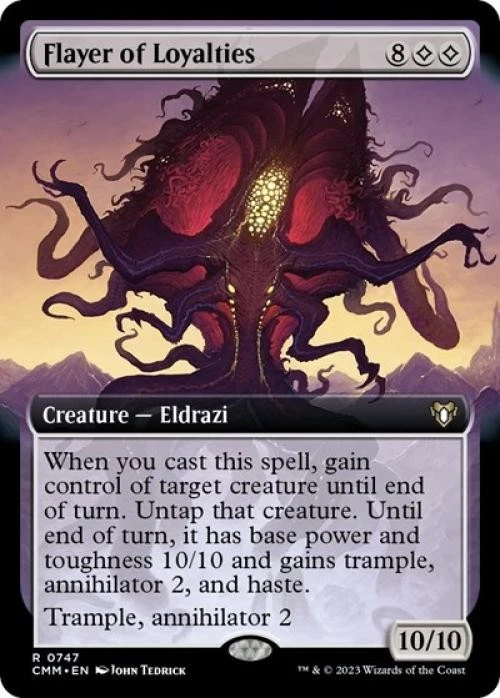 MTG English Flayer of Loyalties (Extended Art) NM Normal Commander Masters - Image 1 of 1