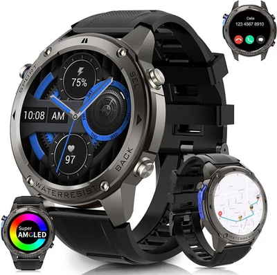 Smart Watch Con GPS, 50M Impermeabile Rispondere/Fare Una Chiamata, Robusto Fitn - Immagine 1 di 4