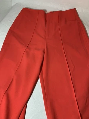 Alice + Olivia Dylan Red High Waisted Wide Leg Pant  Women’s Size 4,HOLIDAYS - Image 1 of 4