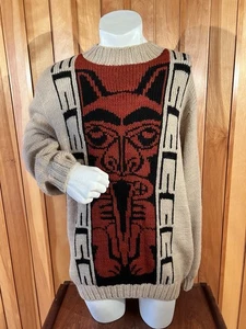 Nuevo con etiquetas Suéter Manos Del Uruguay Hombre, Talla XL 100% Lana Virgen "Totem" - Imagen 1 de 15