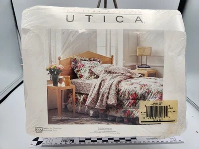 NEW 1997 Utica 3pc Twin Sheet Set Suzanna Multi Floral No Iron Percale USA Vtg - Image 1 of 4