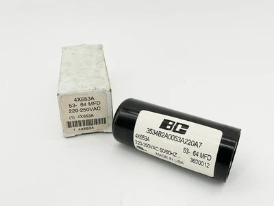 Nuevo Condensador Philips BC 4X653A 53-64MFD 250V 50/60Hz 3534B2A0053A220A7 Foto 1 de 4