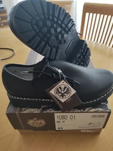 86 M Meindl Halbschuhe Herren Gr. 41 schwarz seitengeschnürt - Bild 1 von 4