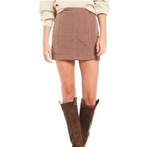 Free People Womens Modern Femme Corduroy Western Inspired Mini Skirt Size 4 - Picture 1 of 8