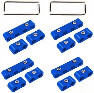 Blue12PCS Alloy Engine Spark Plug Wire Divider Separator for 8mm 9mm 10mm Wire - Picture 1 of 8