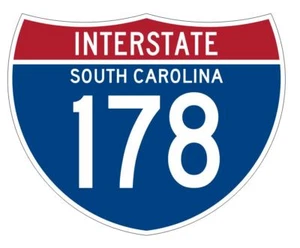 Interstate 178 Aufkleber R4549 South Carolina Highway Schild Straßenschild - Bild 1 von 1