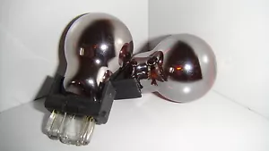 Socket 7443 / 7440 / 3157 Chrome AMBER Orange Indicator light globe bulb winker - Picture 1 of 3