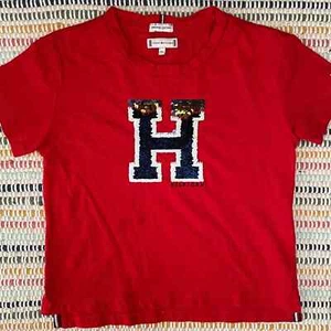 Tommy Hilfiger Girls Tshirt - Size 7 - Picture 1 of 4