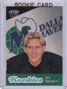 DIRK NOWITZKI Fleer Ultra ROOKIE CARD Dallas Mavericks 1998 NBA RC Basketball LE - Picture 1 of 2