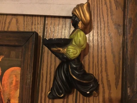 Vintage Figural Wall Sconce Cover