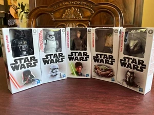 Star Wars 6" Figures, Disney Hasbro, Luke, Stormtrooper, Vader, Mandalorian, NIB - Picture 1 of 21