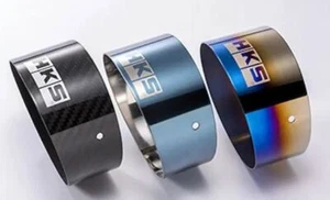HKS 34002-AK014 EXHAUST TIPS For New SPEC L 2 - TITANIUM 118MM A - Picture 1 of 2