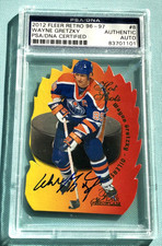 Wayne Gretzky 2012 Fleer Retro 1996 Showcase Hot Shots Signed Autograph PSA/DNA