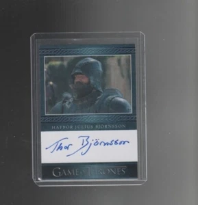 Game of Thrones Season 5 Hafpor Julius Bjornsson autographed card - Picture 1 of 1