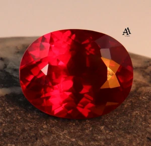Natural 17.60 Ct Certified BURMA Pigeon Blood Red Ruby Unheated Loose Gemstones - Picture 1 of 7