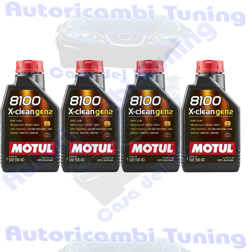 Motul moteur huile de graissage 8100 X-clean Gen2 5w40
