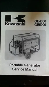 Kawasaki GE4300 GE5000 GE 4300 5000 Portable Generator Service Manual 1994 1993 - Picture 1 of 1