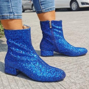 sparkly blue boots