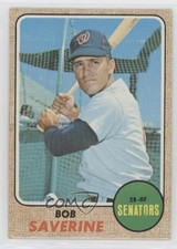 1969 Milton Bradley Win-A-Card Game 1968 Topps Baseball Bob Saverine #149