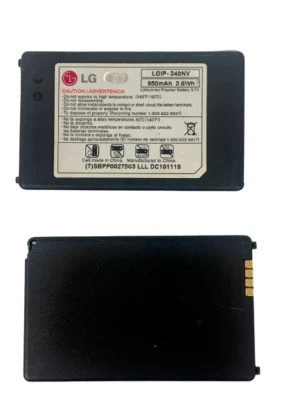 Batería LGIP-340NV Para LG Cosmos VN250 Octano VN530 Repuesto Original 950mAh Foto 1 de 4