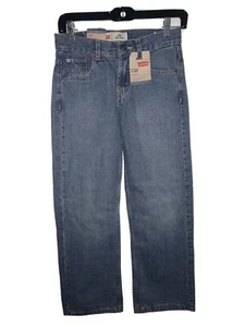 Levi Strauss 550 Boy's Size 10 Regular 25 x 25 Blue Denim Relaxed Fit Jeans NWT - Picture 1 of 7